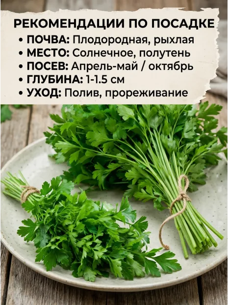 Петрушка листовая Богатырь семена 