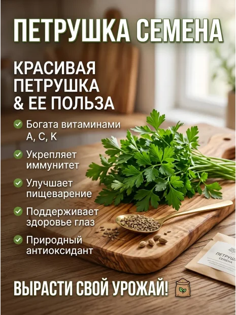 Петрушка листовая Богатырь семена 